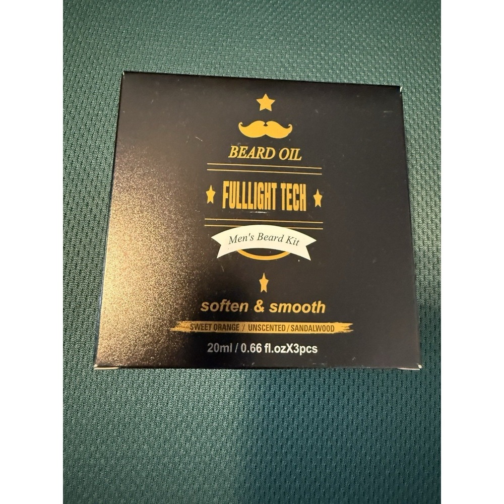 Fulllight Tech Men's Beard Oil Kit 20 ml / 0,66 fl , oz X 3 Pcs New